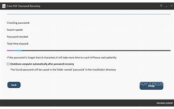 PDF Password Recovery screenshot #4