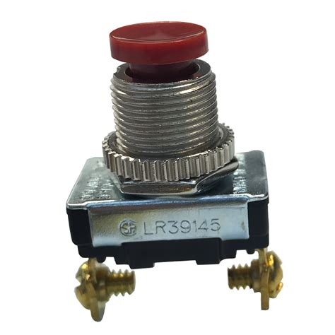 spst momentary contact push button switch red
