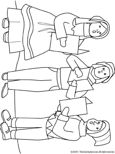 christmas carolers coloring page  audio stories  kids