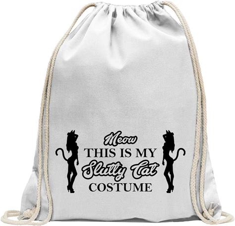 This Is My Slutty Cat Costume Bagpack Printed Design Print