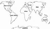 Continents Seven Kontinente Continent Ausmalbild Ausmalen Weltkarte Erde Calendartomap Oceans Outs Drucken Ausmalbilder Sketchite Outlines Ausdrucken Landkarte sketch template