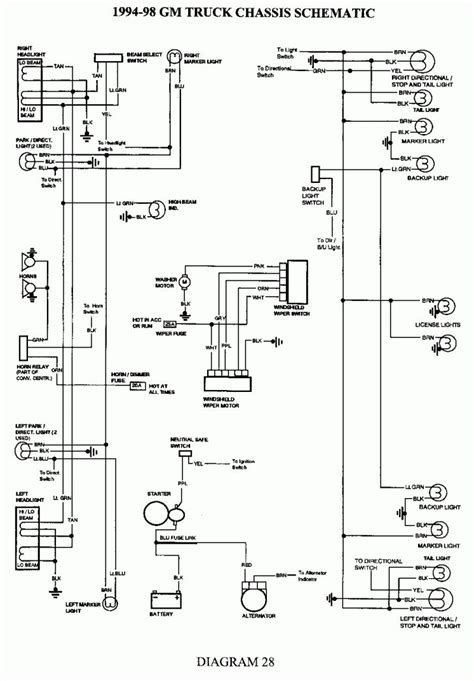 chevy truck wiring diagrams  blueprint pictures    chevy