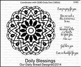 Blessings Doily September Releases Odbd Sjbutterflydreams Saintsrule Papercrafts Stamps Die Favorites Some Old sketch template