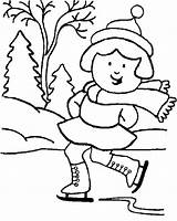 Winter Coloring Pages Colouring Printable Color Season Kindergarten Kids Girls Crayola Hockey Scenes Rink Print Sheets Toddlers Sheet Sports Clipart sketch template