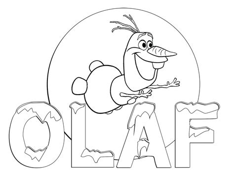 olaf  summer coloring pages  getdrawings