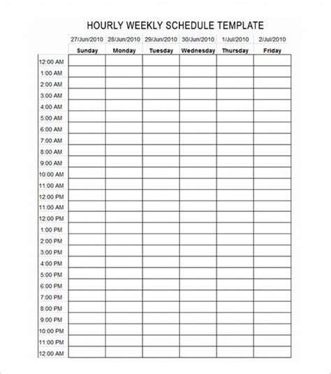 printable  hour daily planner template business psd excel word