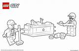 Coloring Truck Garbage Lego Pages City Printable sketch template