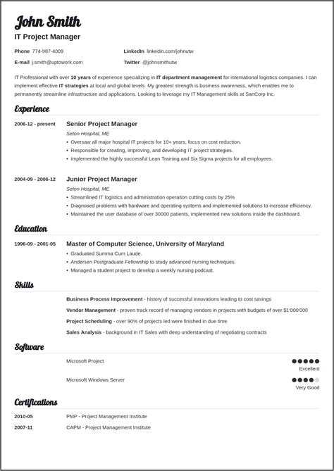 basic resume format  word  resume  gallery