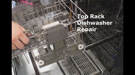 whirlpool dishwasher repair   replace top rack adjuster diy youtube
