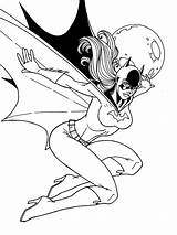 Batgirl Coloring Pages Fighting Criminals sketch template