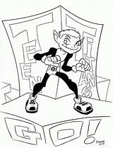 Beast Boy Coloring Pages Comments Coloringhome sketch template