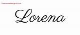 Lorena Name Tattoo Lianne Designs Classic Graphic Freenamedesigns sketch template