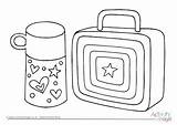 Colouring School Lunch Box Pages Kids Activity Become Member Log sketch template