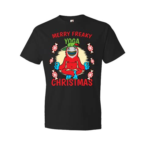 merry freaky yoga christmas  shirt clip art tshirt factory