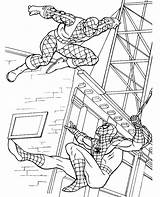 Coloring Spiderman Print Topcoloringpages sketch template