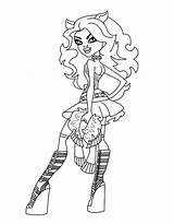 Monster High Coloring Pages Clawdeen Coloriage Wolf Gigi Draculaura Frankie Stein Dessin Library Colorear Para Getcolorings sketch template