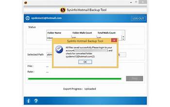SysInfo Hotmail Backup Tool screenshot #6