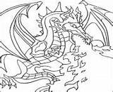 Feu Crache Dragons Sans sketch template