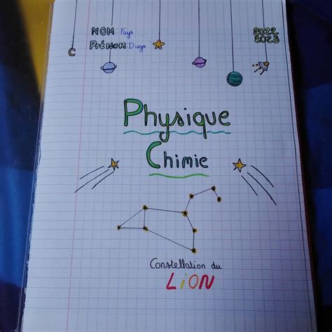 notebook   words phugue chimie written