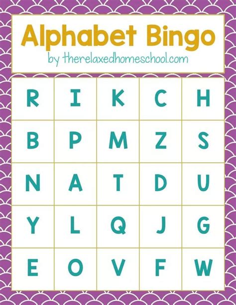 printable alphabet bingo