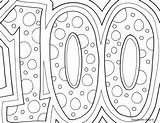100th Getcolorings Schultag sketch template