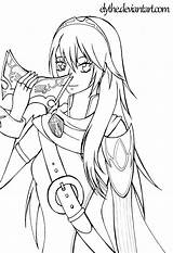 Lucina Lineart Manga Anime Deviantart Various Eyes Female sketch template