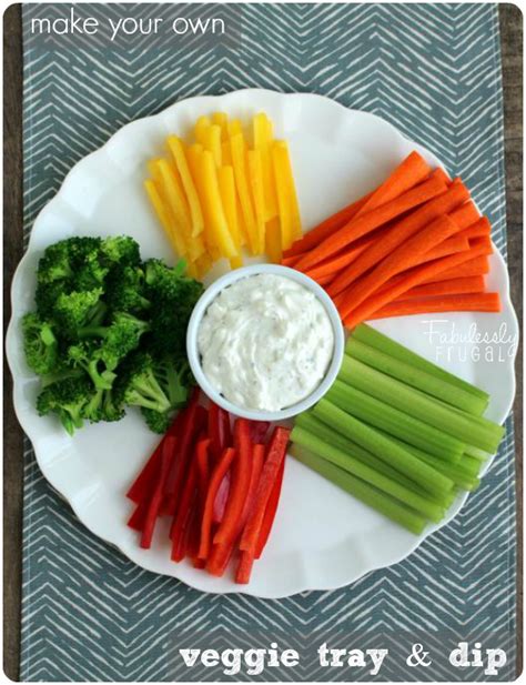 how to make your own veggie tray ranch dip recipe