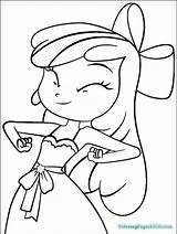 Bloom Coloring Pages Apple Getcolorings Pony Little sketch template