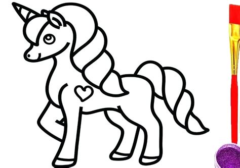 unicorn drawing coloring pages lets coloring  world