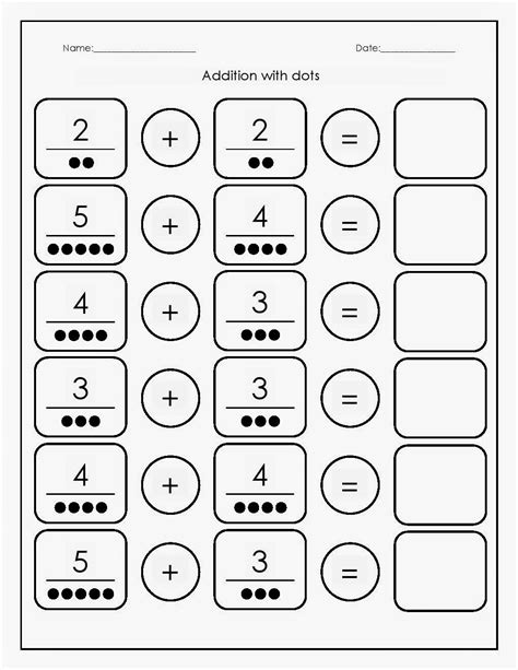 kindergarten addition worksheets  addition worksheets