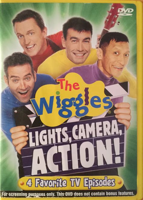 wiggles lights camera action lost american screener dvd