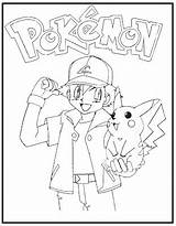 Pokemon Coloring Pages Disney Printable Pikachu Trainer Ashley Colouring Book Color Kids Til Sheets Kleurplaten Books Tegninger Adult 2bcoloring Online sketch template