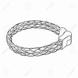 Bracelet Drawing Vector Sketch Hand Leather Illustration Draw Charms Jewelry Drawn Jewellery Getdrawings Lucky Card Charm sketch template