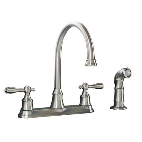 aquasource stainless steel pvd  handle high arc kitchen faucet   kitchen faucets