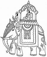 Kalamkari Mysore Madhubani Motifs Marriage Mehndi Henna Animal Tamilcliparts sketch template