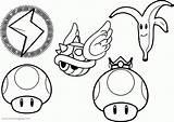 Coloring Mario Characters Pages Super Popular sketch template