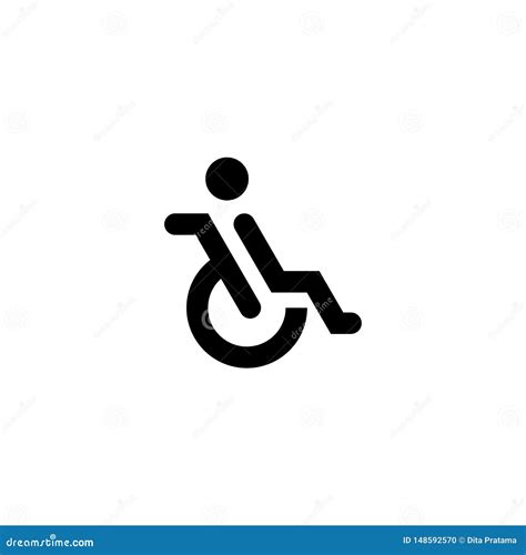 disable people sign icon stock illustration illustration