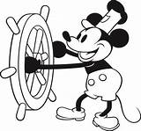 Mickey Mouse Steamboat Willie Steam Barco Vapor sketch template