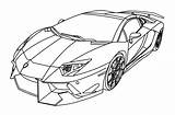 Lamborghini Aventador Drawing Sketch Line Step Drawings Outline Car Cars Super Getdrawings Sketches sketch template