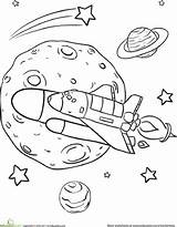 Coloring Space Pages Rocket Ship Theme Preschool Eclipse Kids Solar Sheets Para Education Worksheet Print Printable Pintar Atividades Color Planet sketch template