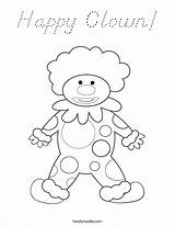 Coloring Clown Happy Noodle Built California Usa Twisty sketch template