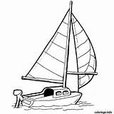 Bateau Voilier Voile Coloring Barcos Dibujos Vela Bateaux Dessiner Sailboat Gratuit Lancha Barche Beau Coloriages Transporte Jecolorie Velieri Dessins Meios sketch template