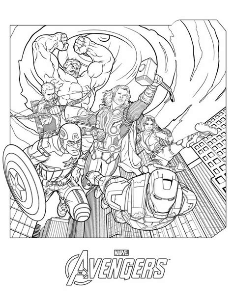 marvel avengers coloring pages  action avengers coloring pages