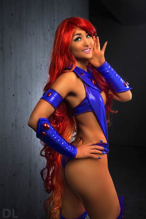 fantastic starfire cosplay is a fiery beauty all that s epic cosplay comic con and culture