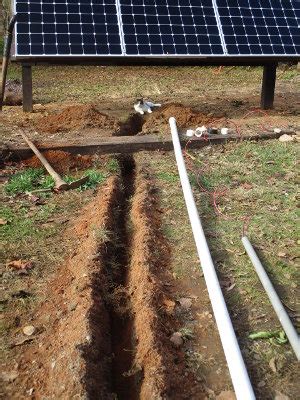 acres  dream burying  solar cable