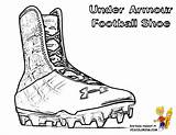 Football Coloring Shoe Under Armour Usa Printable Players Yescoloring Mega sketch template