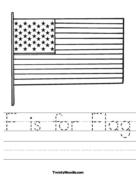 flag worksheets  preschool worksheetocom