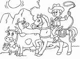 Coloring Cows Herd Horse Para Pages Colorir Cowboy Cow Horses Edupics Desenhos Pintar Coloringpages4u Desenho Animais Herding Popular Escolha Pasta sketch template