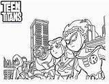 Coloring Beast Boy Pages Teen Titans Popular sketch template