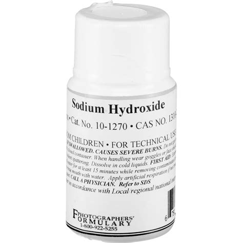 photographers formulary sodium hydroxide     bh